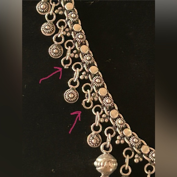 Vintage Sterling Silver Handmade Choker - Picture 4 of 16